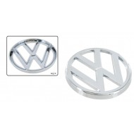 Etumaskin merkki "VW" (Ø 95 mm), kromattu