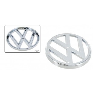 Etumaskin merkki "VW" (Ø 95 mm), kromattu